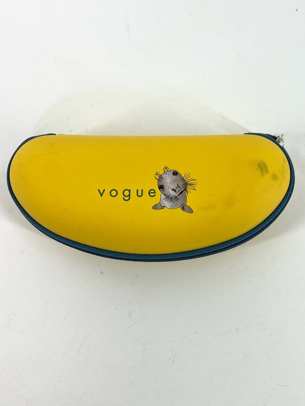Vogue Kids Eyewear Yellow Hard Shell Sunglasses Case Seal Graphic Unused